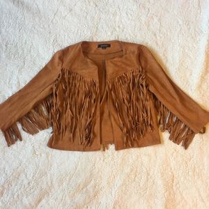 Suede Fringe Jacket